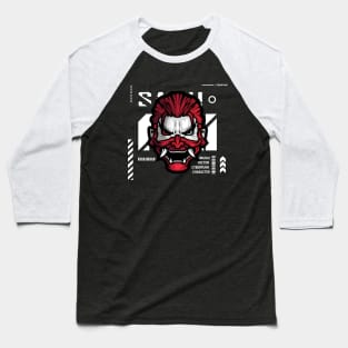 Samurai face with mask Baseball T-Shirt